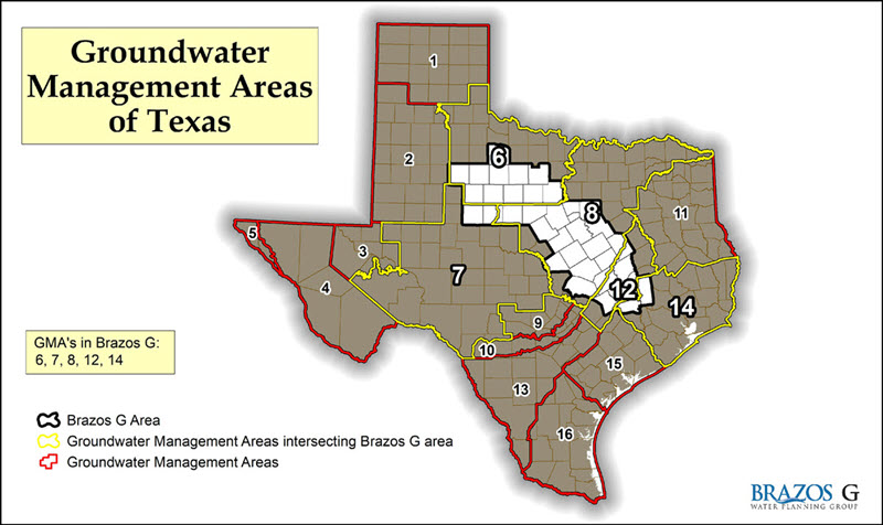 Groundwater Management Areas of Texas